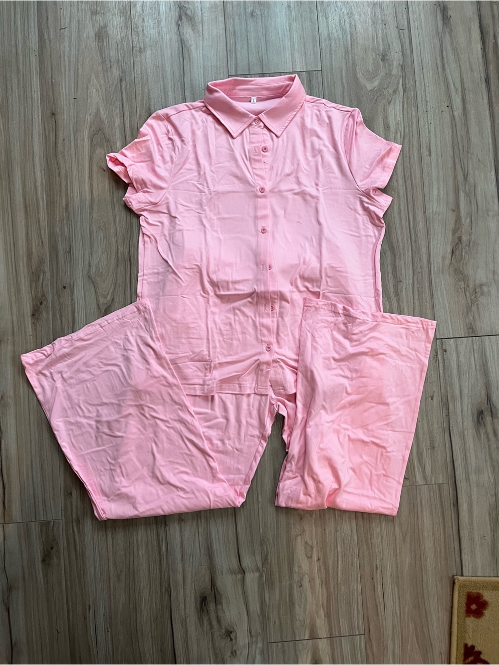 *New* Pretty in Pink Pajama Set! - Classic Collared Short Sleeve